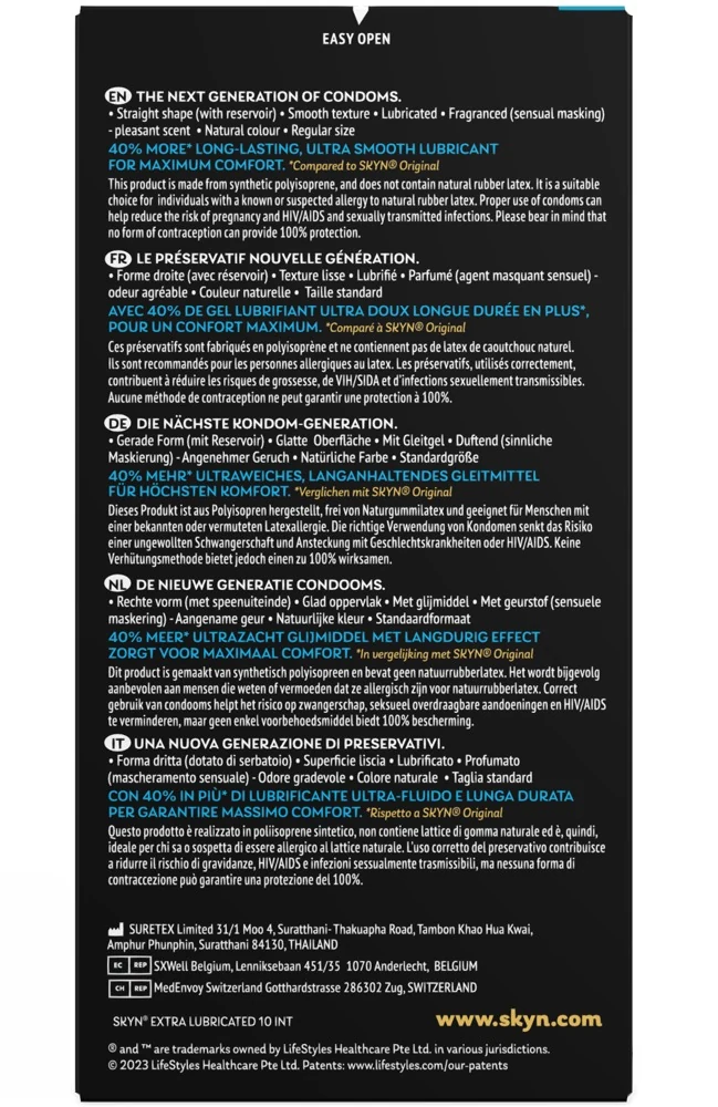 SKYN Extra Lubricated 10er