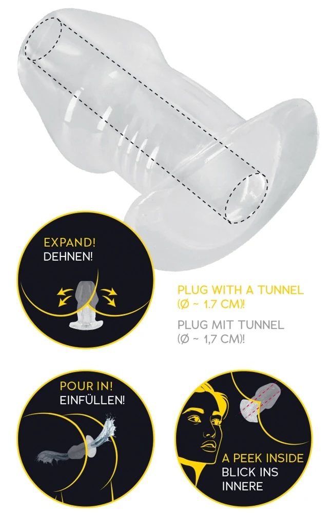 ANOS Butt Plug w Tunnel Transp