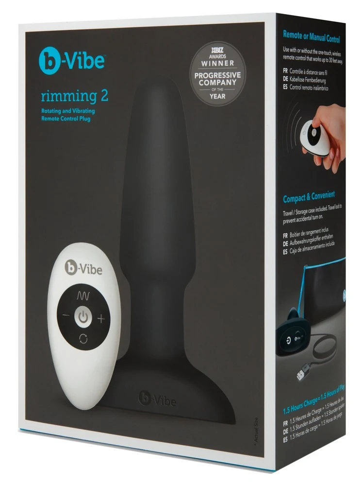 b-Vibe rimming Plug 2 Black