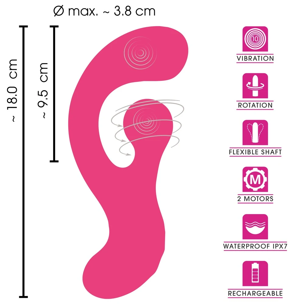 Smile G-Spot Vibrator w rotati