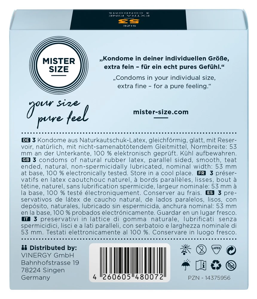 Mister Size 53mm 3er