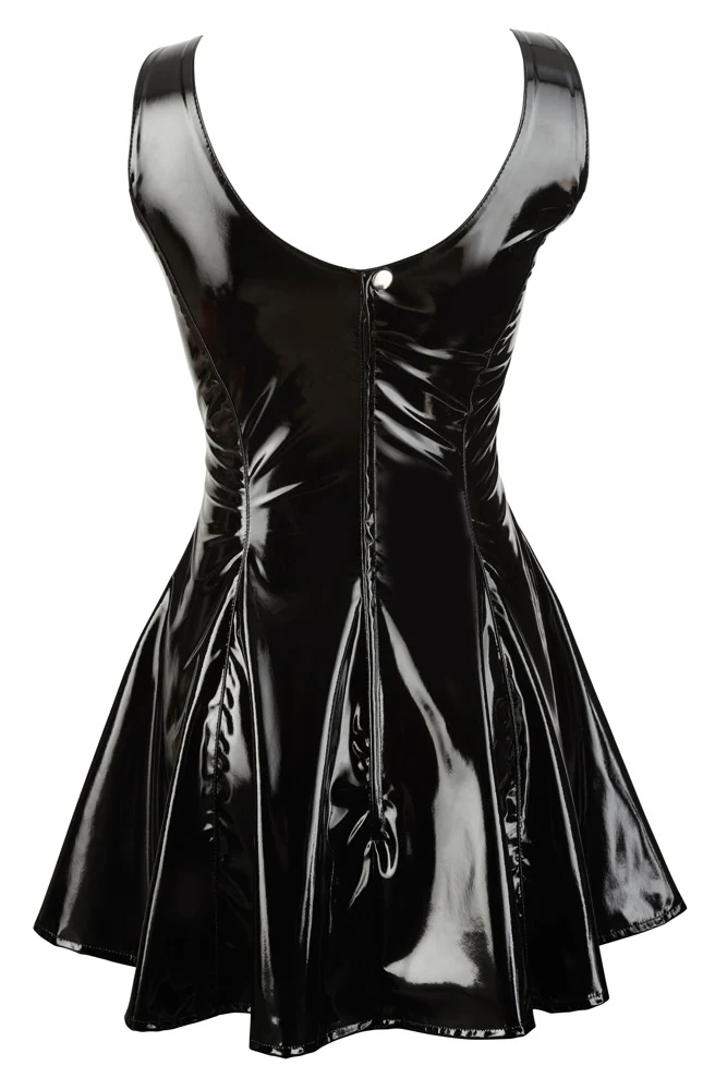 Lack Kleid schwarz XL