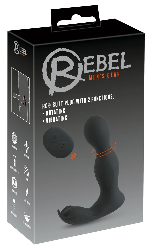 Rebel RC Butt Plug Rotating&Vi