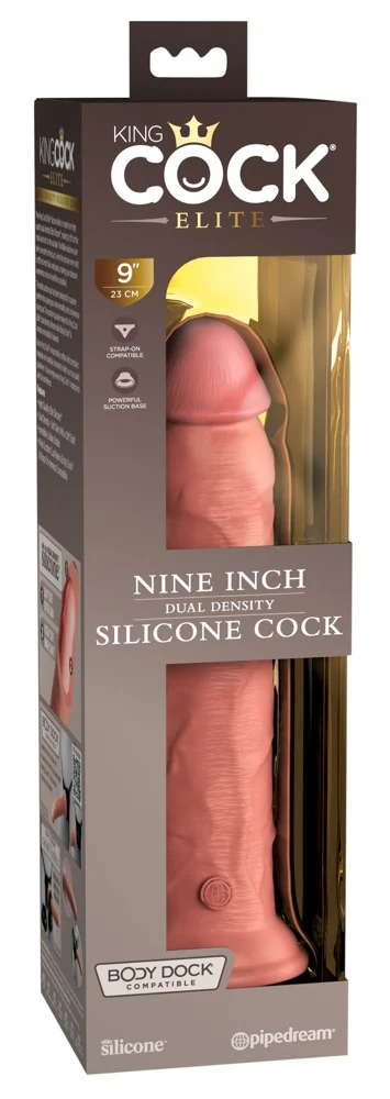 King Cock Elite 9 Dual Density Cock Light