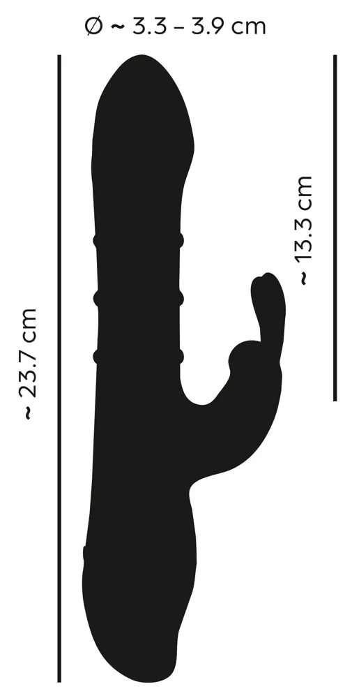 Rabbit Vibrator with 3 moving