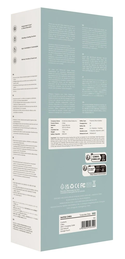 Chika Turquoise Grey