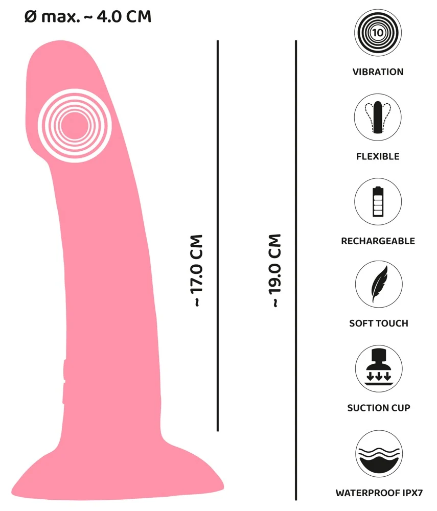 Heart Guy Pink Vibrator