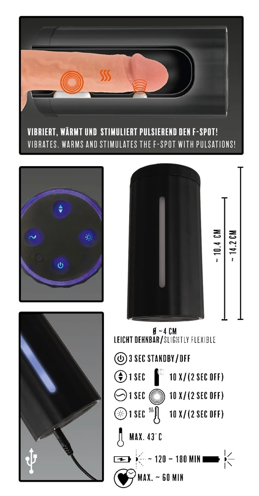 Rebel Masturbator with 3 funct