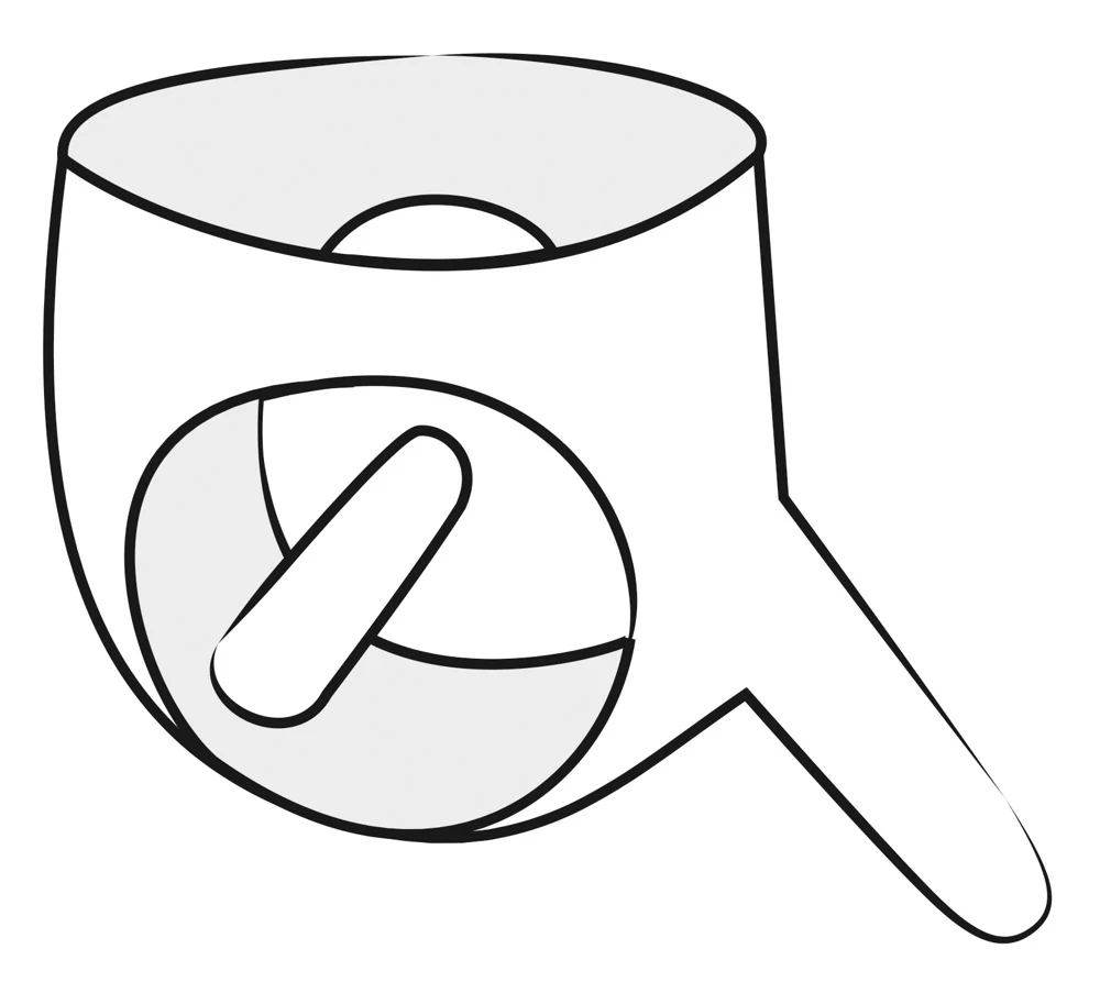 Latex Herren Slip schwarz XL