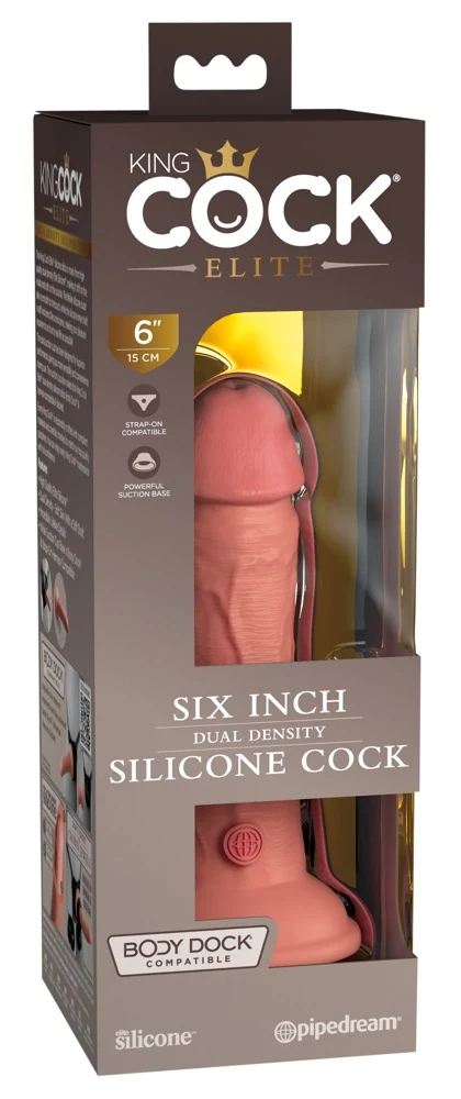 King Cock Elite 6 Dual Density Cock Light