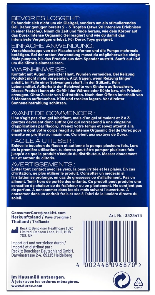 Durex Intense Orgasmic Gel10ml