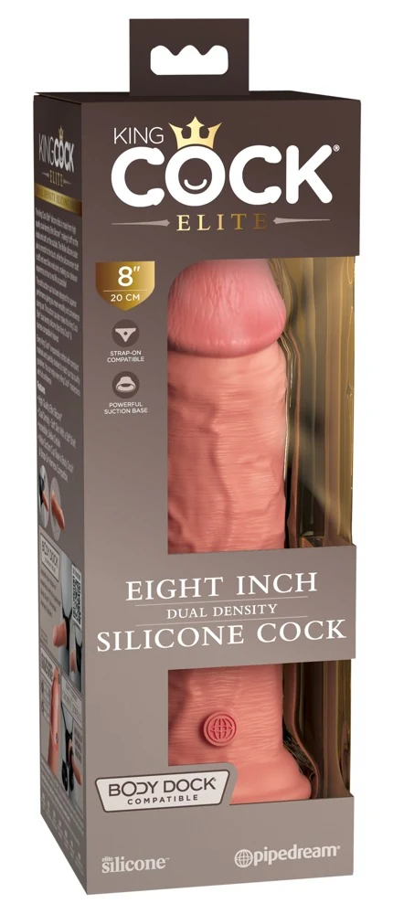 King Cock Elite 8 Dual Density Cock Light