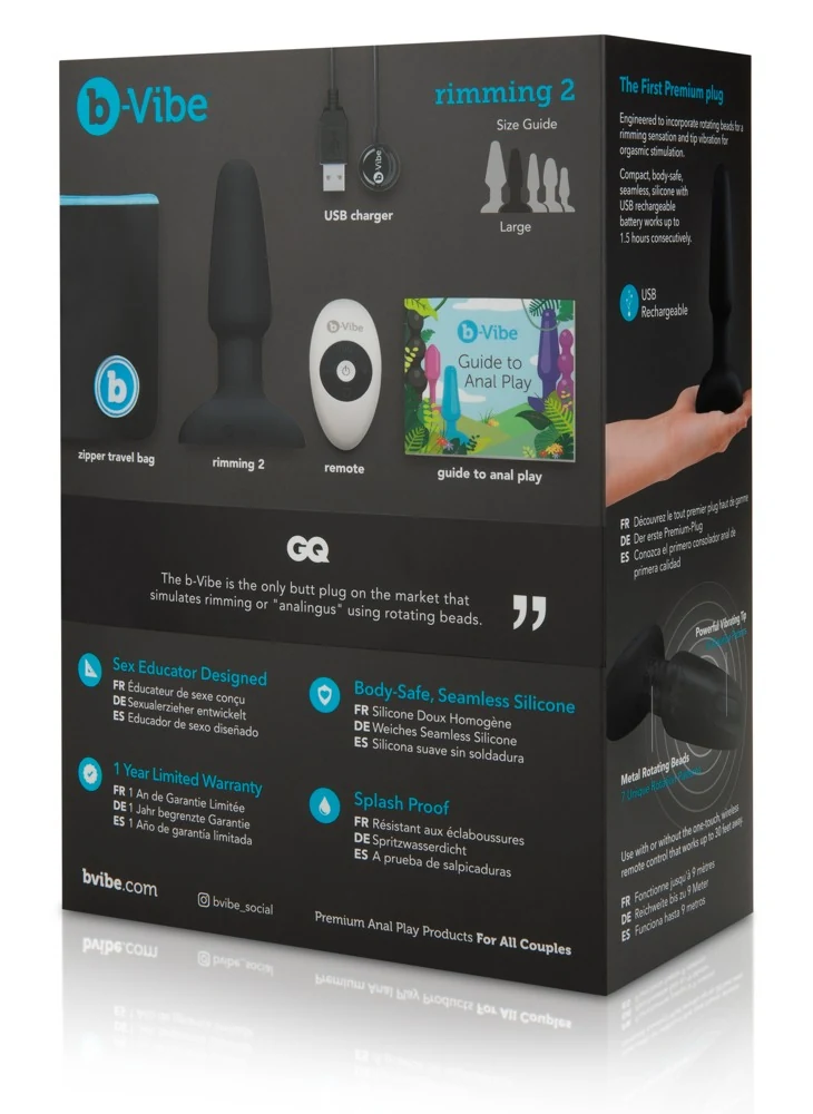 b-Vibe rimming Plug 2 Black