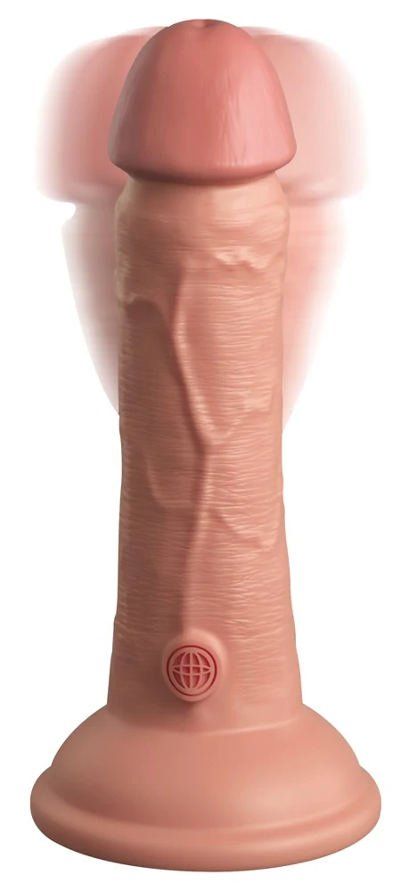 King Cock Elite 6 DD Vibrating Cock Light