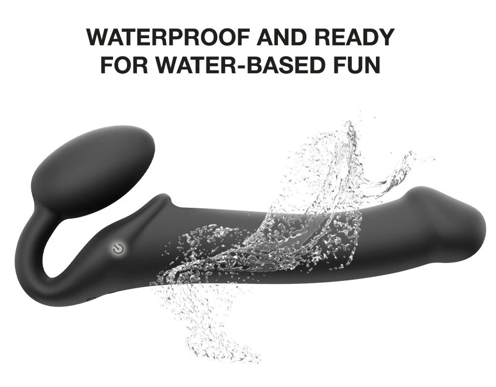 Vibrating Strap-On M Black