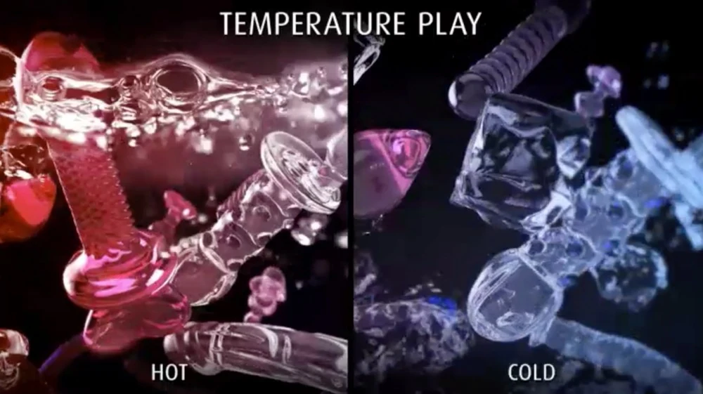 Icicles No. 8 Clear/Blue