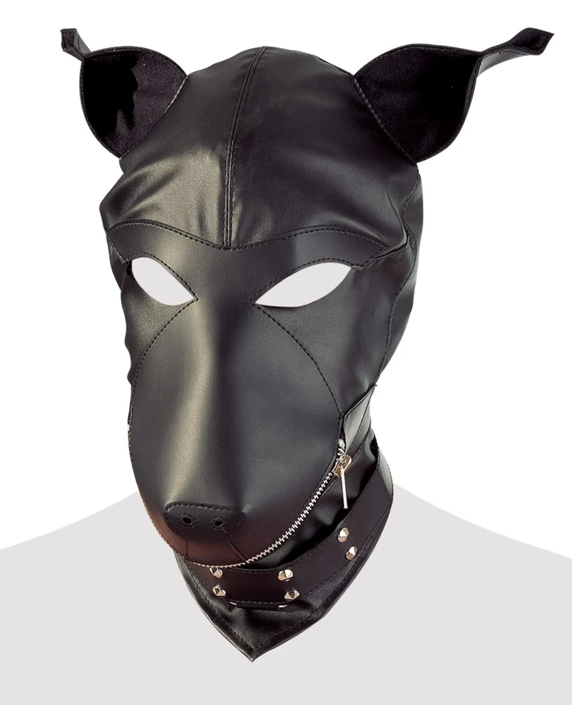 Lederimitat Dog Mask