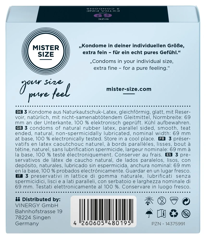 Mister Size 69mm 3er