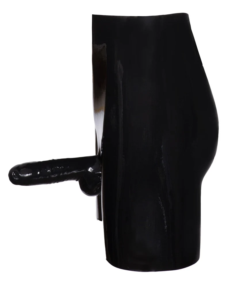 Latex Herren Slip schwarz XL