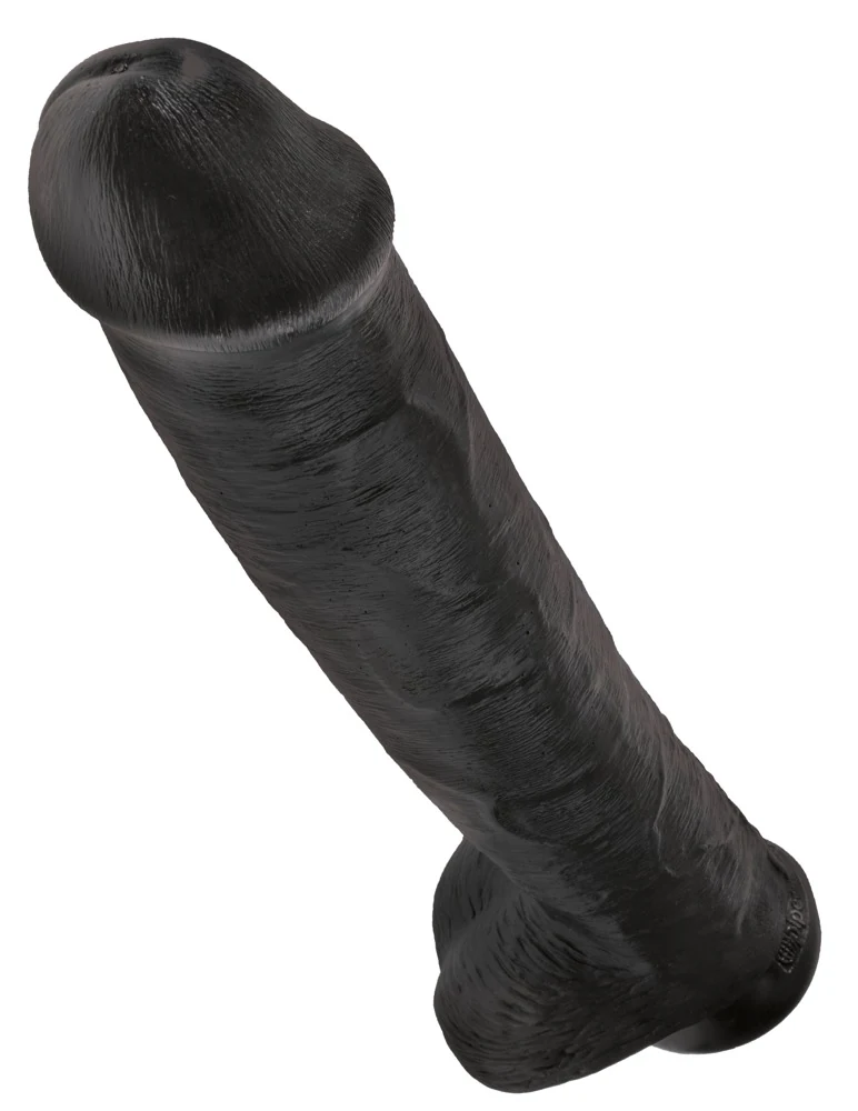 King Cock 15 Cock with Balls Dark