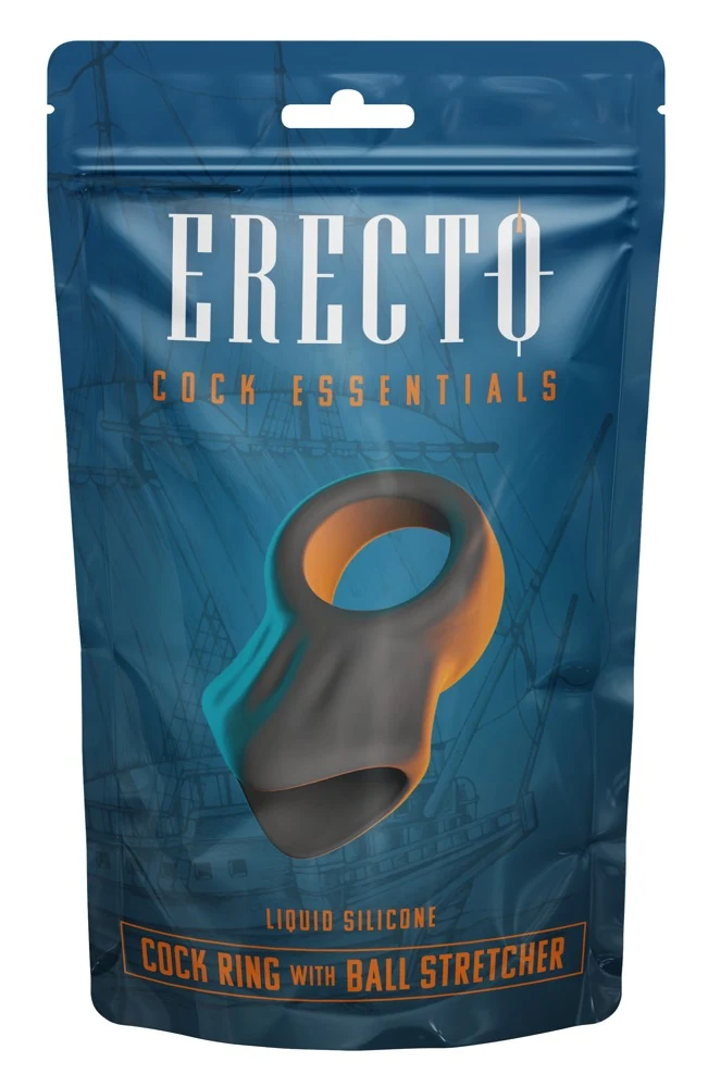 Erecto Cock Ring w Ball Stretc
