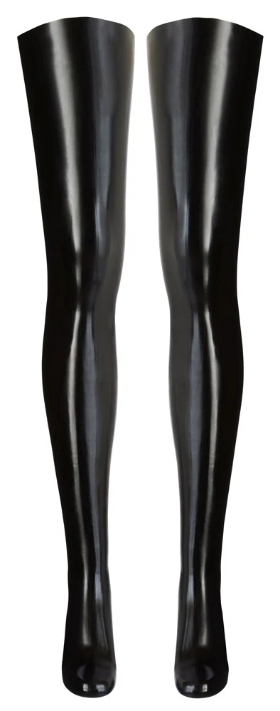 Latex Strümpfe schwarz XS