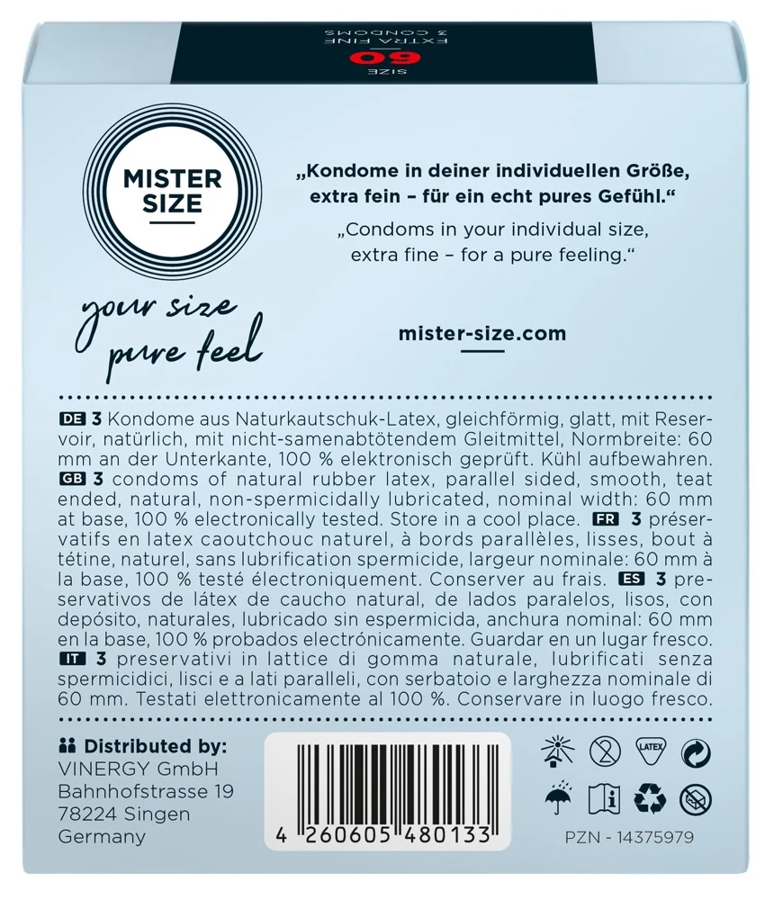 Mister Size 60mm 3er