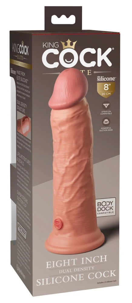 King Cock Elite 8 Dual Density Cock Light