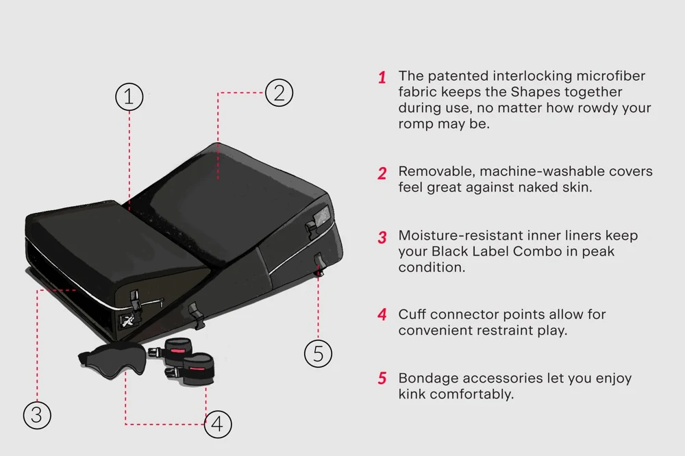 Wedge/Ramp Black Label w/cuffs