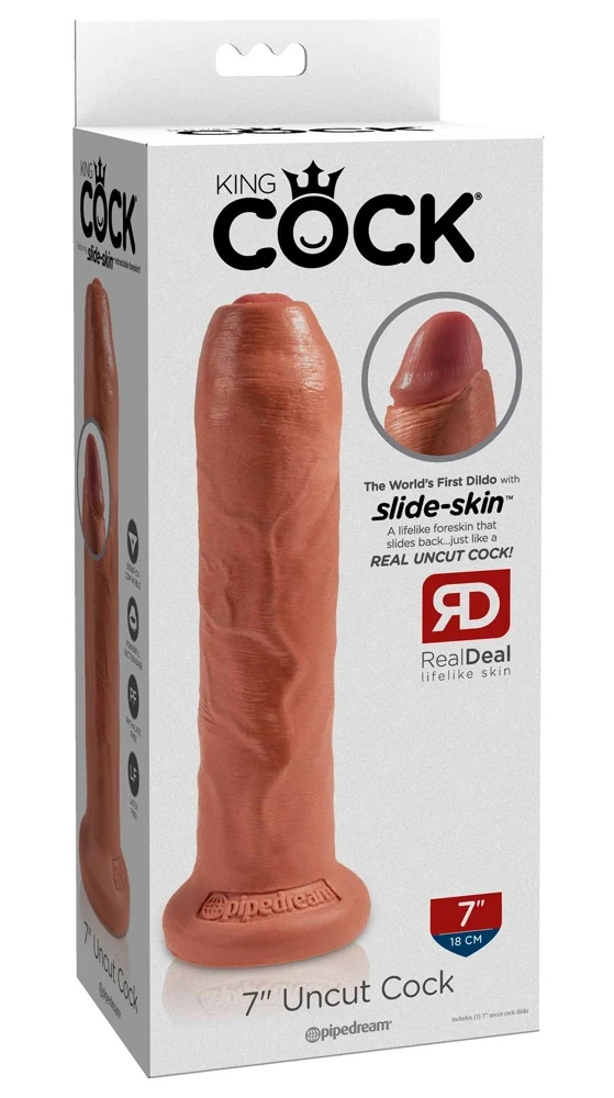 King Cock 7 Uncut Tan