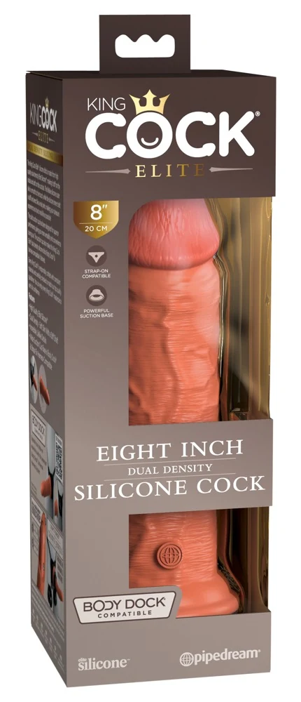 King Cock Elite 8 Dual Density Cock Tan