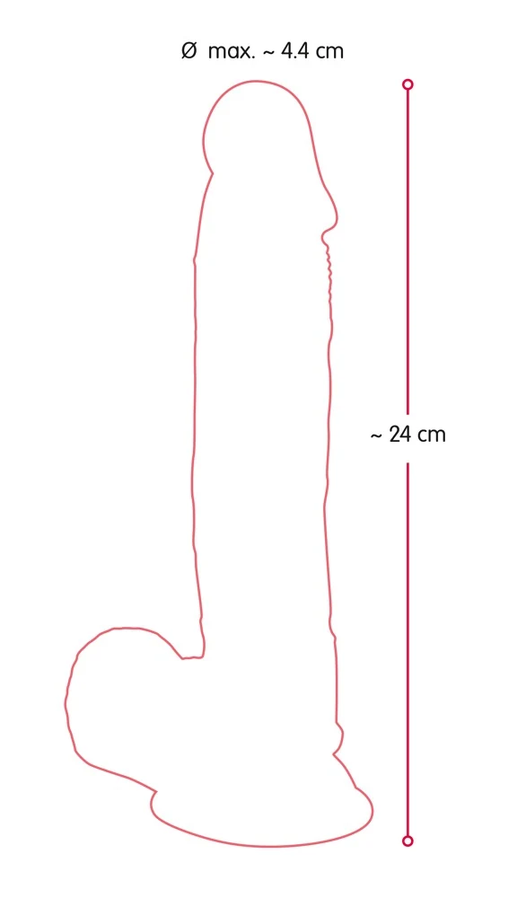Nature Skin Medium Dildo 24cm