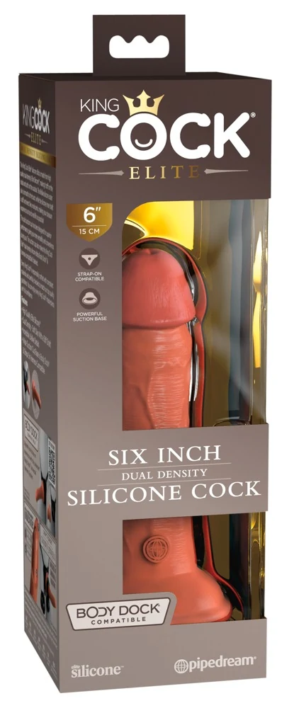 King Cock Elite 6 Dual Density Cock Tan