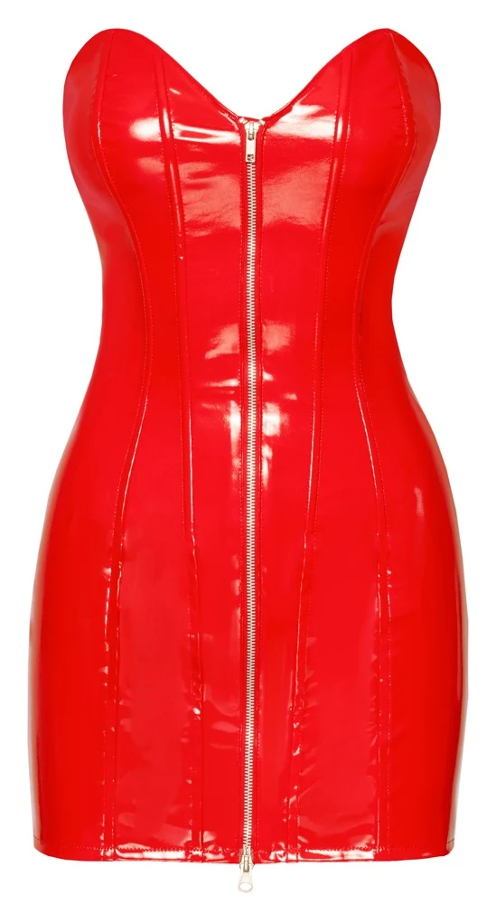 Lack Kleid rot L