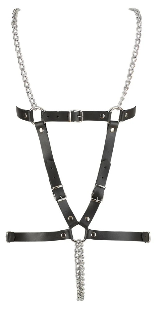 Leder Harness 2 Ketten S-L