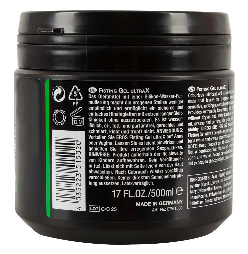 EROS Fisting Gel UltraX 500 ml