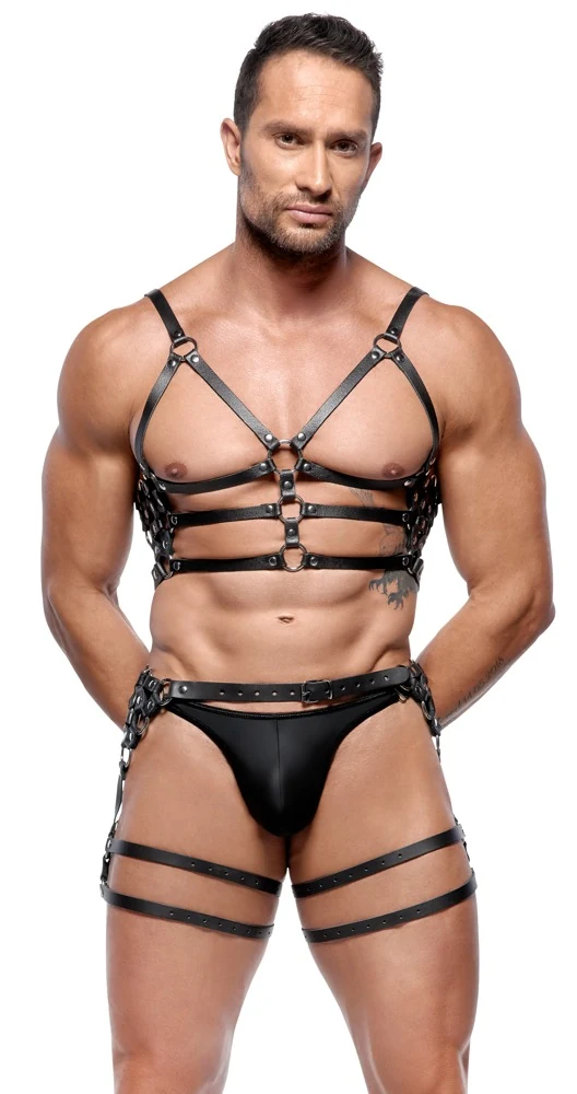 Leder Herren Harness Set M/L