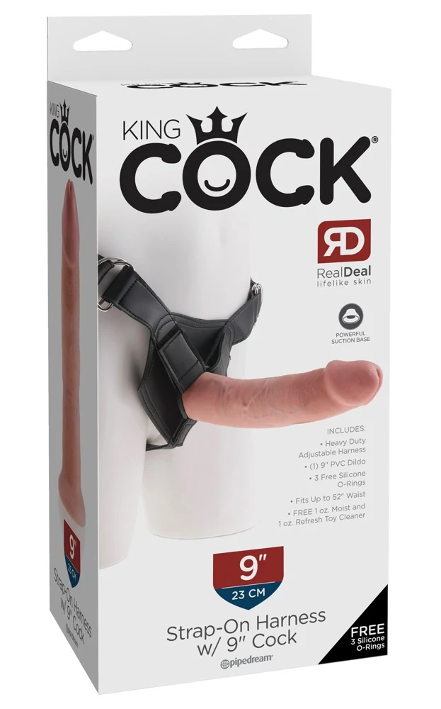 King Cock Strap-On with 9 Cock Light