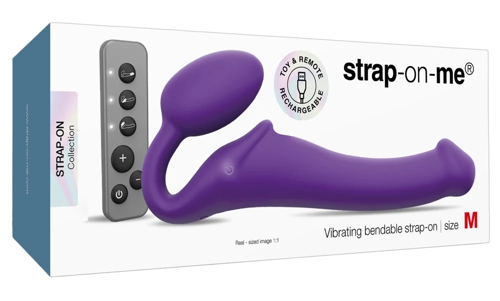 Vibrating Strap-On M Purple