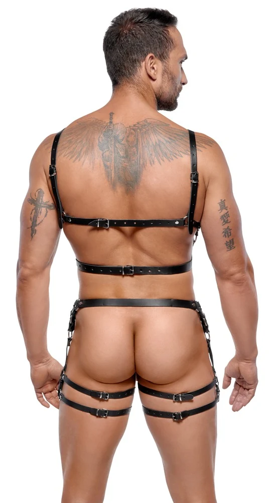 Leder Herren Harness Set M/L