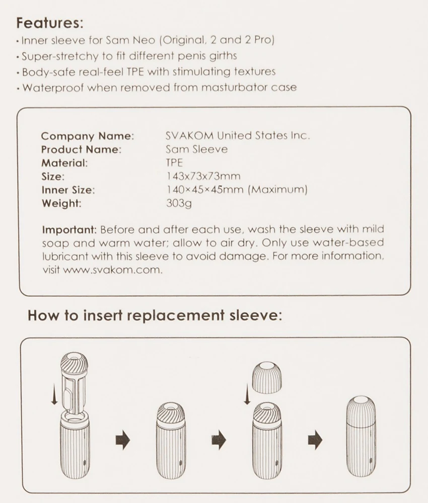 Sam Neo Ersatzsleeve