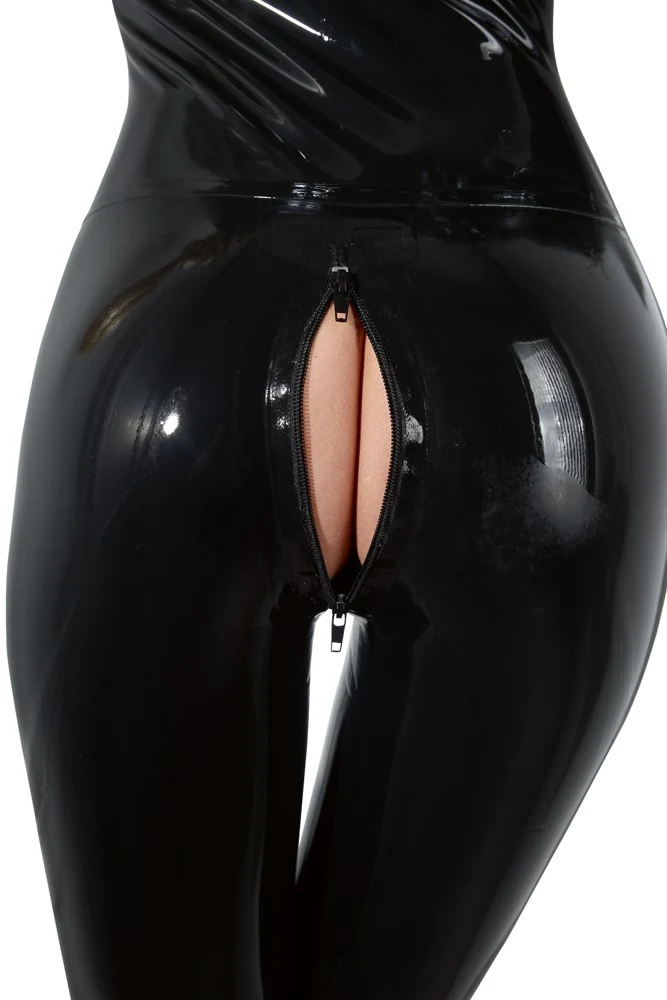 Latex Catsuit schwarz M