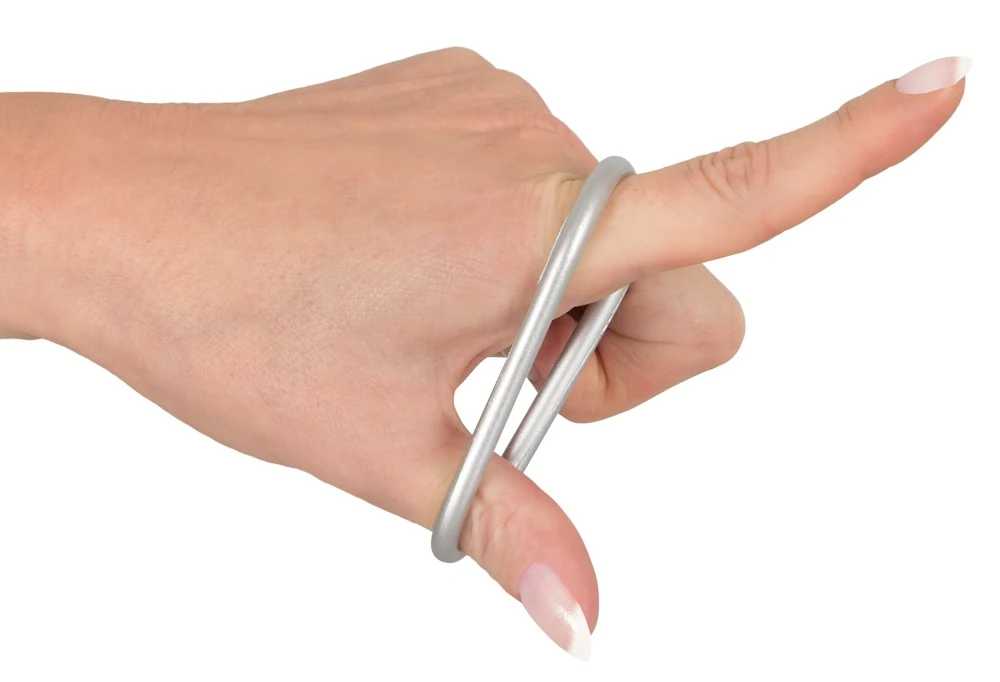 Metallic Silicone Cock ring se