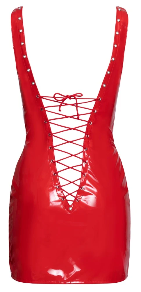 Lack Kleid rot L