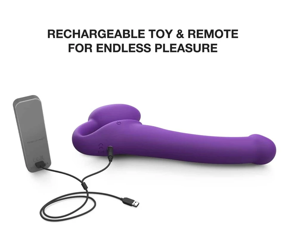 Vibrating Strap-On M Purple