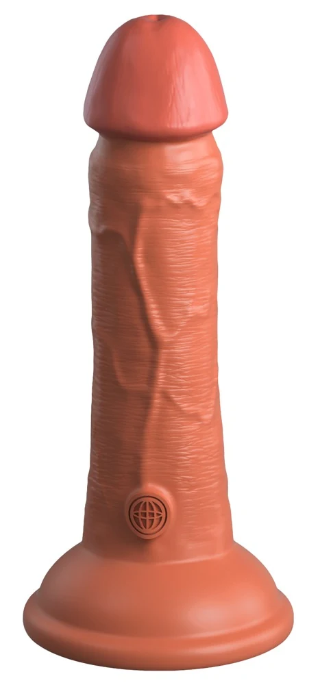 King Cock Elite 6 DD Vibrating Cock Tan
