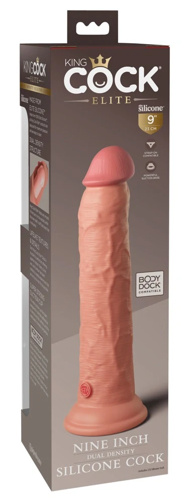 King Cock Elite 9 Dual Density Cock Light