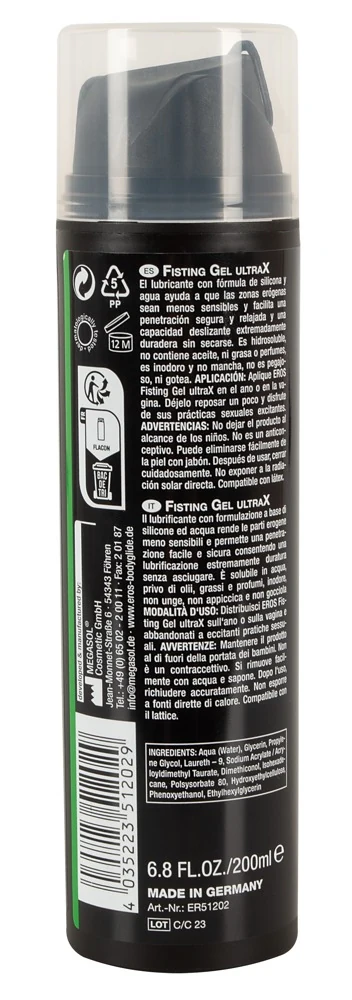 EROS Fisting Gel UltraX 200 ml