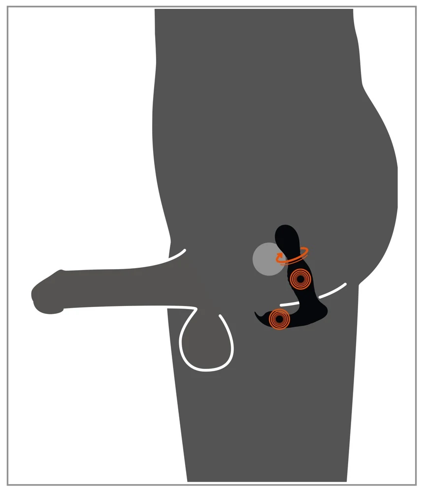 Rebel RC Butt Plug Rotating&Vi