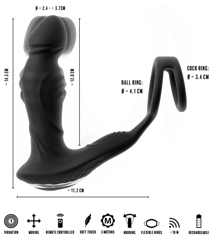 RC Vibrating Prostate Plug Nod